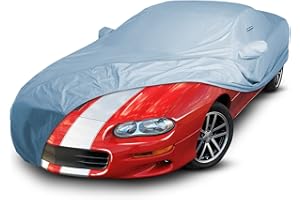 iCarCover Custom Car Cover for Chevy Camaro STD, Z28, SS, Waterproof All Weather Rain Snow UV Sun Protector Full Exterior Weatherproof Indoor Outdoor Car Cover with Strap (Year Fits 1993-2002)