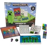 Innovative Designs Minecraft Kids Coloring Art and Sticker Set, 30 Pcs. School &amp; Craft Supplies with Pencil Case