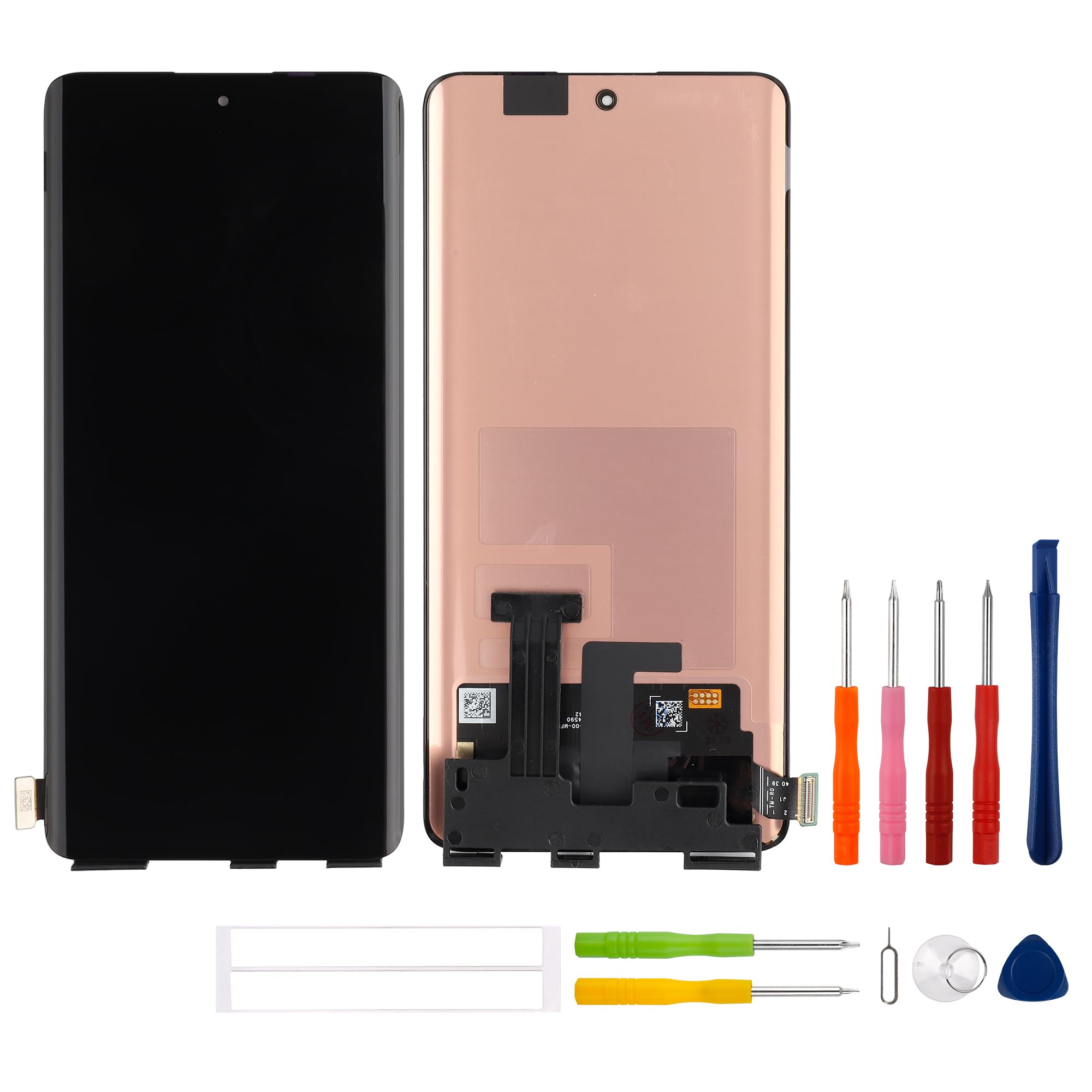 Photo 1 of SWARK New AMOLED LCD Display Compatible with Realme 11 Pro+ Realme 11 Pro Plus/Realme 11 Pro/Realme 10 Pro+ Touch Screen Digitizer Assembly Replacement with Upgraded Repair Tools Kit-Black
