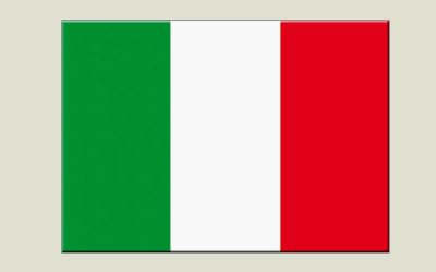 Adhesivo adhesivo/adhesivo bandera Italia – 7 x 10 cm: Amazon.es ...