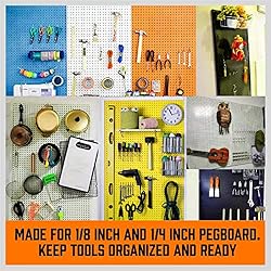 HORUSDY Pegboard Hooks Assortment, Pegboard