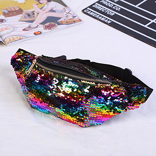 Small Fanny Pack for Kids - Wholesale Festival Sequin Waist Pack for Women with Adjustable Strap - Thumbnail 6