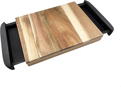 plastic cutting board with drip tray