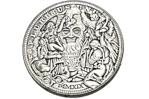 GOGOPEAK USA Mechanism Movable Challenge Coin Hobo Nickel Morgan Dollar Roman Booteen`s Amazing Art Changing Face Creative Gift Collectors Commemorative Coin