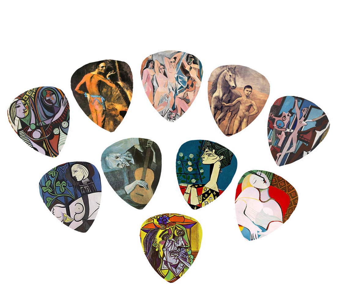 Picasso Art Guitar Picks (10 Beautiful Picks in a packet)