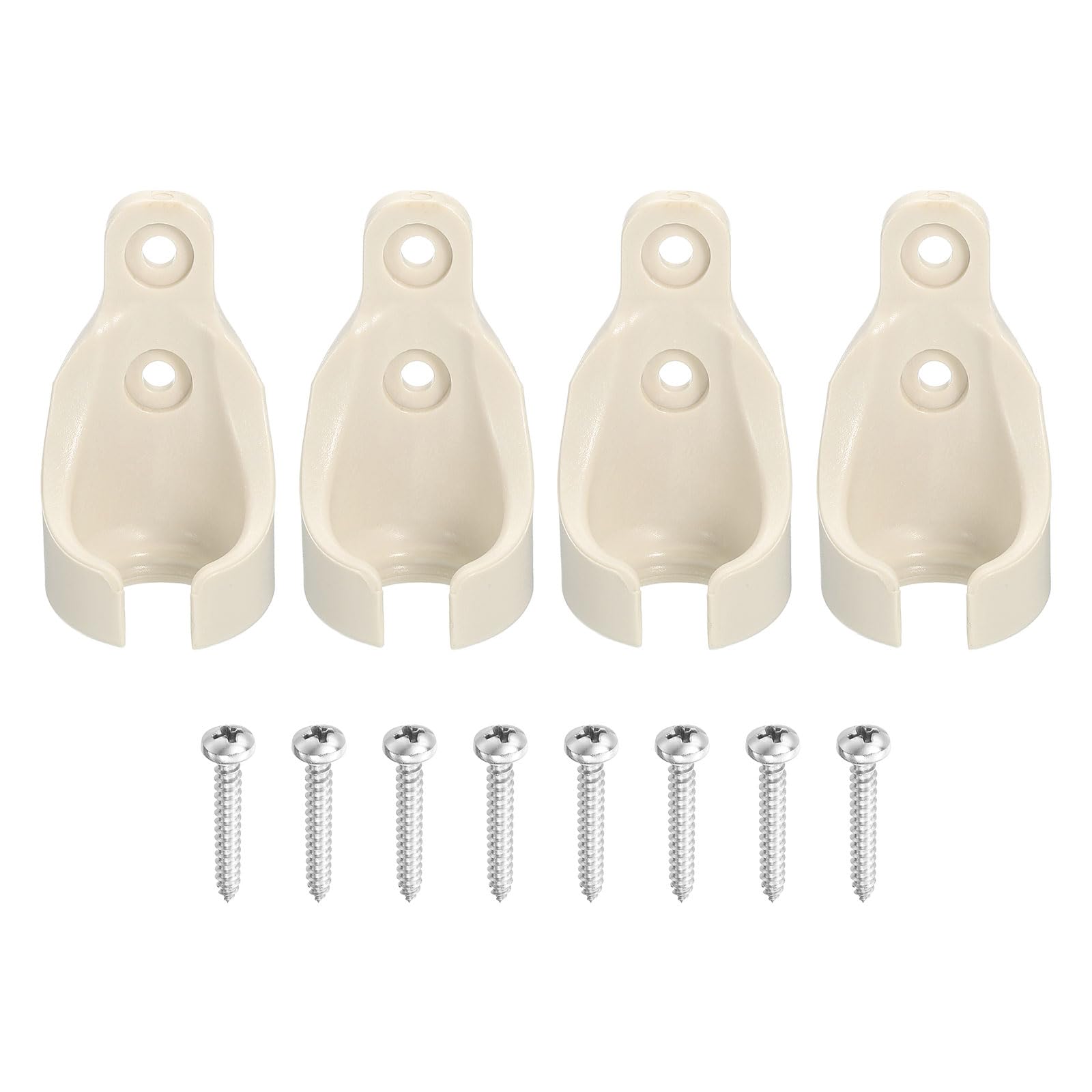 Photo 1 of uxcell 4Pcs Bungee Ball Receivers Brackets, Universal Blinds Bungee Cord Replacement Parts for Indoor/Outdoor Roller Sun Shade Tie Downs, Beige