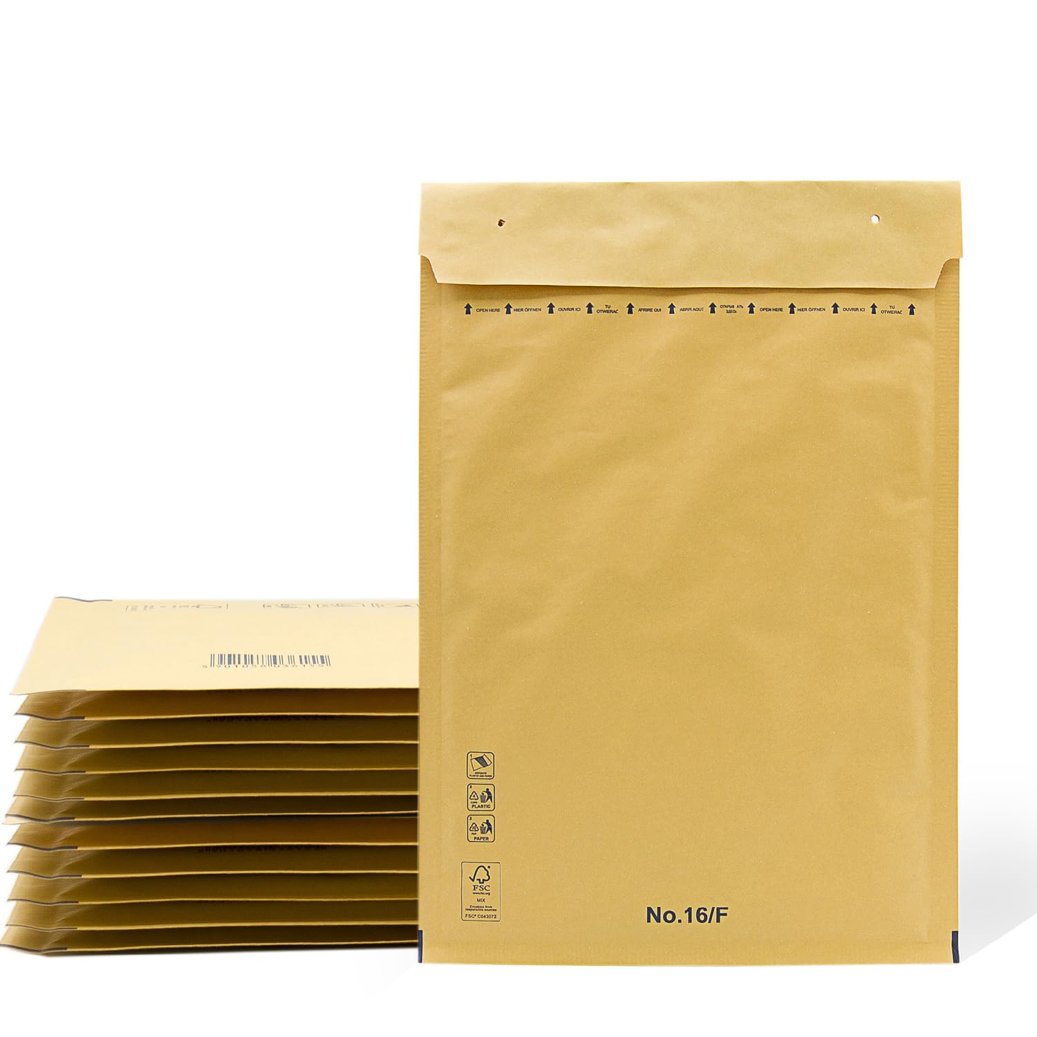 Padded Envelopes, Bubble Mailers, Kraft Bubble Padded Envelopes with Self-Seal Seal, Clothing Shipping Bags, Kraft Padded Envelopes - SIDI (220x340mm, 20 pcs)