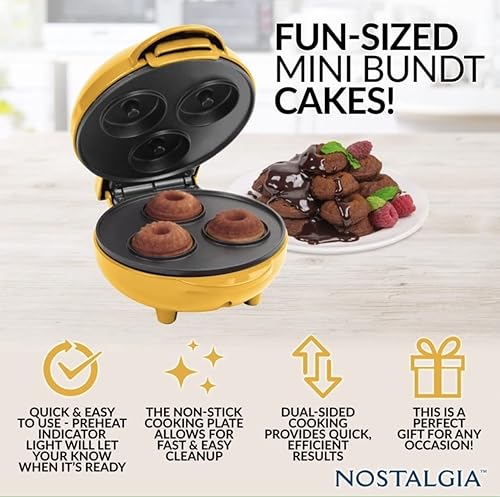 Nostalgia MyMini Lava Bundt Cake Maker-mini breads, mini muffins
