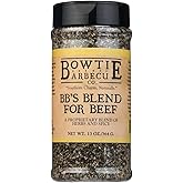 Bowtie Blend for Beef, Flavorful Dry Rub for Brisket, Ribs, and Steak, Premium BBQ Seasoning Mix, Smoked Meat Spice Blend for Grilling and Barbecue, Meat Flavor Enhancer - 13oz, 1-Pack