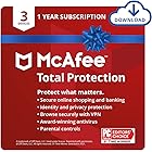 McAfee Total Protection 2022 | 3 Device | Antivirus Internet Security Software | VPN, Password Manager & Dark Web Monitoring