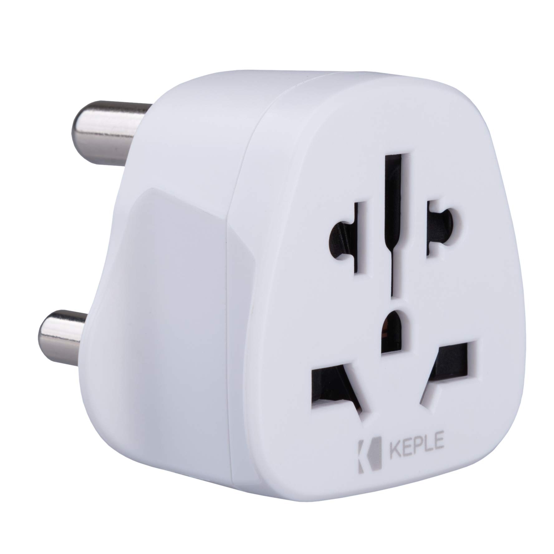 South Africa Travel Adapter Type M Plug - Keple ZA Adaptor for UK, US, EU, AU and Worldwide Devices, 3-Pin South African Socket Power Adapter for Travel and Business Use
