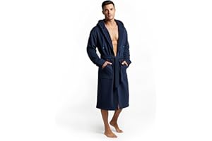 DudeRobe Men's Robe – Hooded TERRY Bath Robe for Men with Pockets | Soft, Comfy Men’s Bathrobe from Shark Tank