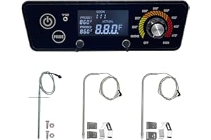 SHUNBAIXIN Upgraded Thermostat Kit Control Board Replacement for Pit boss Wood Pellet Grill Tailgater P7-340/Lexington P7-540/Classic P7-700/Austin XL P7-1000/440FBI Matte Black