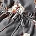 Glamaker Women's Strap V Neck Floral Jumpsuit Backless with Long Pants Gray