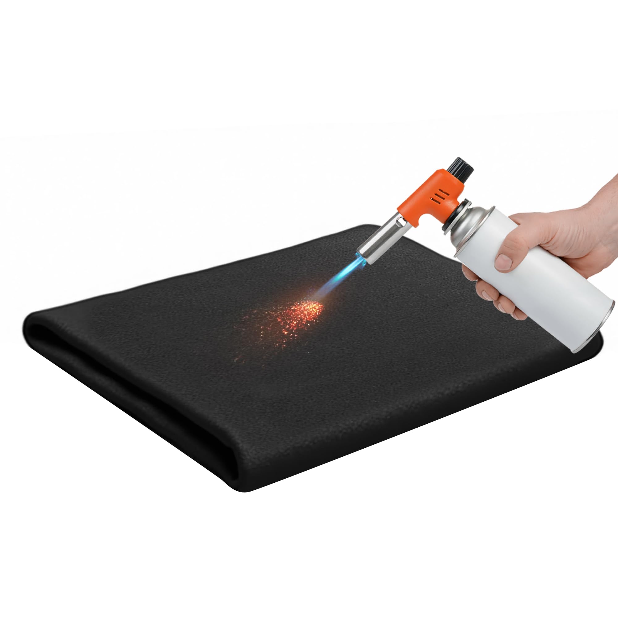 Carbon Felt Welding Blanket, Protective Blanket 100cm x 50cm Flame Retardant Welding Blankets Up to 1800°F Flame Retardant for Grill Stove Pit Soldering Welders (20x40 inch)