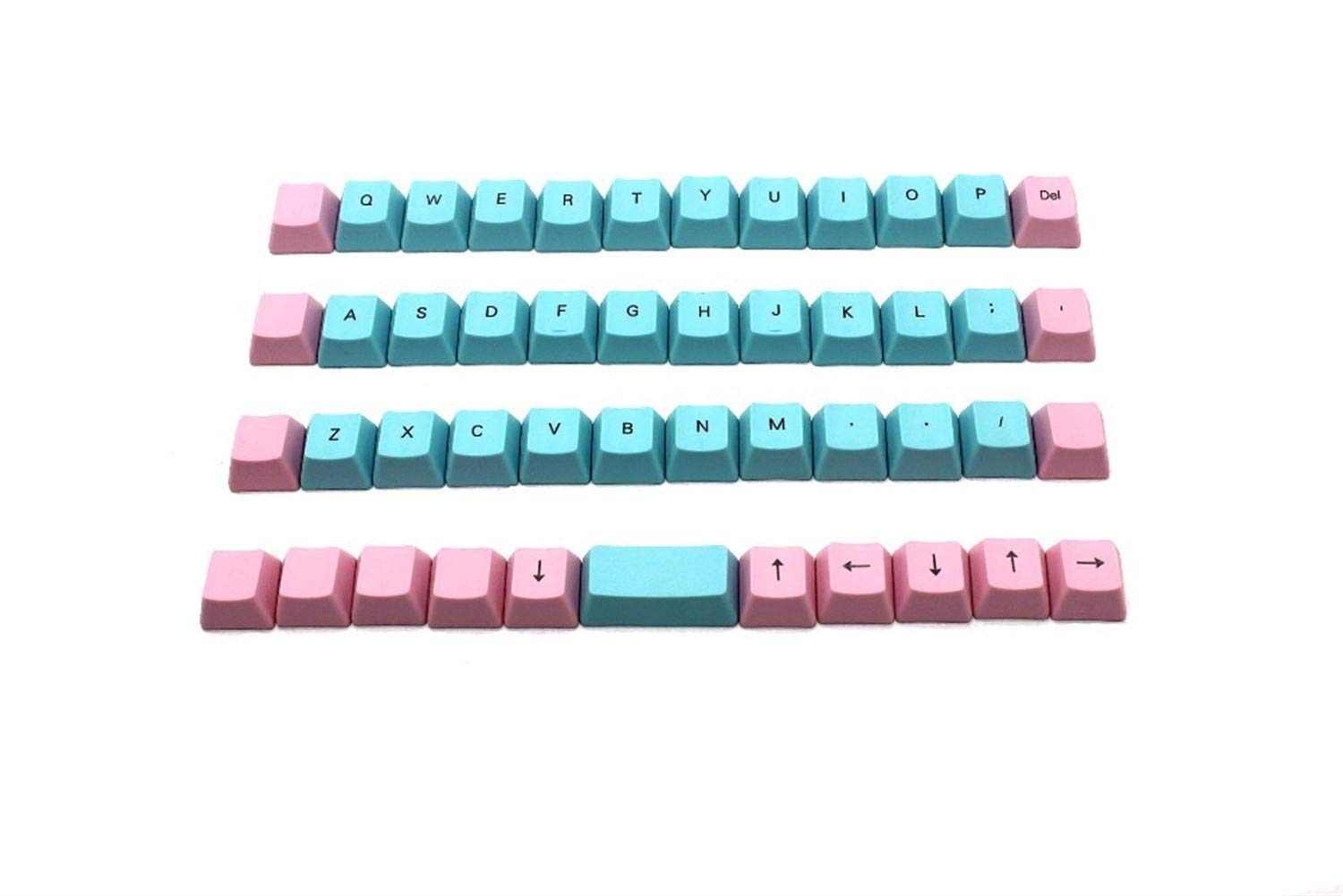 Keyboard keycaps 47 Key Mini Thick PBT Profile Keycap Set for MX Switches Planck Keyboard