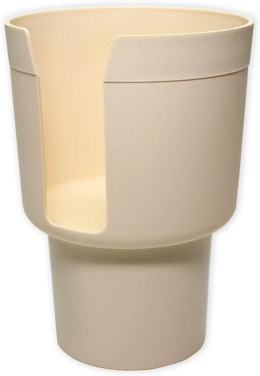 GadjitCup Keeper TAN - Car Cup Holder Adapter Expands Cup Holders to Hold Mugs, Convenience Store Cups, Water + Soda Bottles with up to 3.6" diameter
