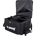 V-Show Portable Carry Bag for Wireless Battery Uplights - Durable Soft-Sided Bag for 4 Freedom Par Light fixtures, for DJ Wedding Party Par light