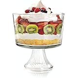 Anchor Hocking Monaco Glass Trifle Bowl, 104 oz