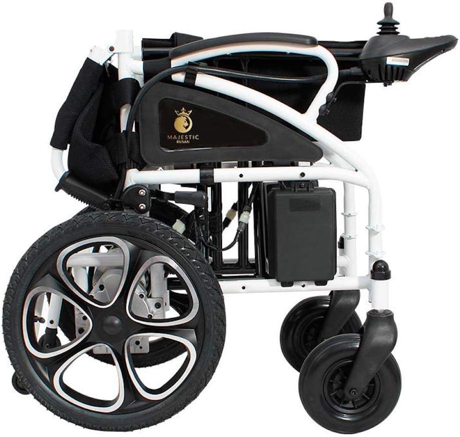 2021 Updated Electric Wheelchairs Silla de Ruedas Electrica para Adultos Airline Approved Transport Friendly Lightweight Folding Electric Wheelchair for Adults by Comfy Go (White): Health & Personal Care