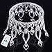 FUMUD Imperial Medieval 3.9inch Crowns Full Rould Gold/Silver Tiaras For Women Clear Crystal Pageant Party Costumes Diadem Hair Jewelry (Silver ) by FUMUD Jewelry