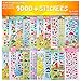 Stickers 1000 + and 20 Different Scenes, 3D Puffy Stickers, Year-Round Sticker Bulk Pack for Teachers,Students, Toddlers,Scrapbooking, Girl Boy Birthday,Christmas Festival Supplier.