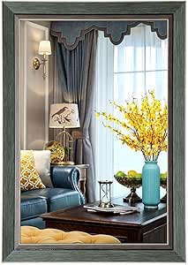 WEHOLY Espejos de tocador montados en la Pared Espejo de Pared Retro