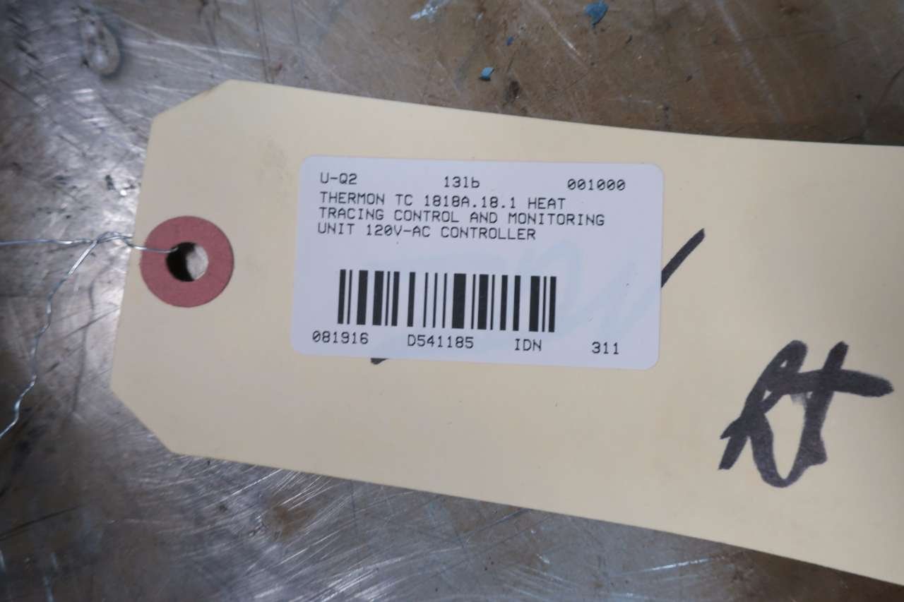 THERMON TC 1818A.18.1 HEAT TRACING CONTROL AND MONITORING UNIT 120V-AC  D541185: Amazon.com: Industrial & Scientific