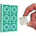 Acacia Grove Mini Breeze Block Mold, Clover Lily Screen Blocks #399, 1:12 Scale Mid Century Modern, Silicone