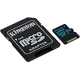 Kingston Canvas Go! 128GB microSDXC Class 10 microSD Memory Card UHS-I 90MB/s R Flash Memory Card with Adapter (SDCG2/128GB)