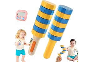 Handheld Wooden Balancers, True Balance Handheld Wooden Toy, Wooden Balance Challenge Set for Focus, Hand Eye Coordination Se