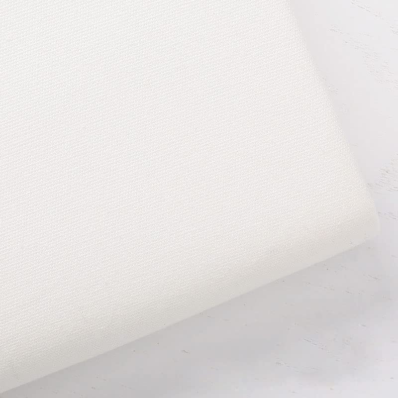 zalati Embroidery Cloth Ramie Cotton Cloth Accessory for Embroider Working Artwork - White, 11.8 * 11.8 inch — image 1