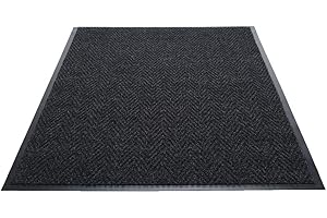 GUARDIAN FLOOR PROTECTION Guardian - 64040630CHEV - 20508 Golden Series Chevron Indoor Wiper Floor Mat, Vinyl/Polypropylene, 4'x6', Charcoal