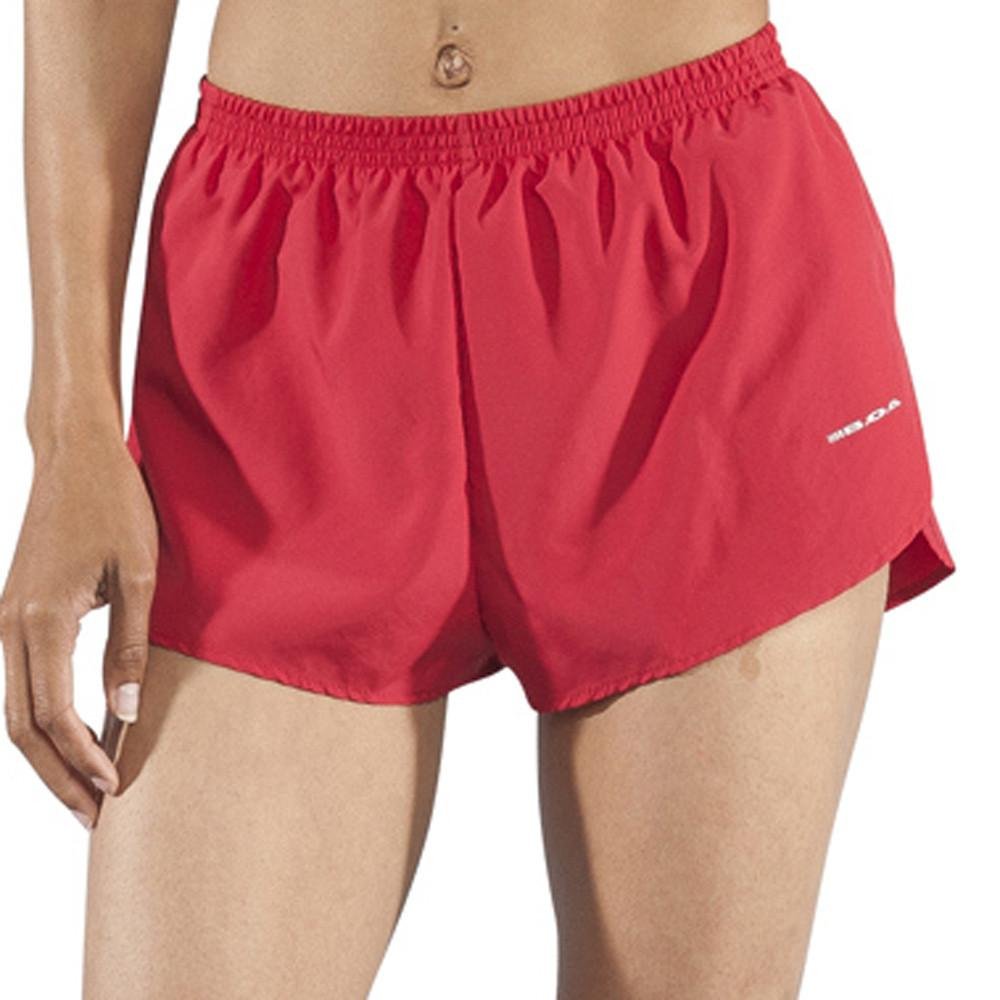 Buy BOA Womens 1" Elite Split Solid Running Short (1001B) (Red, XS) at