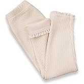 Toddler Baby Girls Leggings Footless Lace Trim Tights Ruffle Ribbed Knit Stocking Infant Fall Winter Warm Bottom Pants