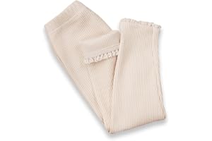 IZYJOY Toddler Baby Girls Leggings Footless Lace Trim Tights Ruffle Ribbed Knit Stocking Infant Fall Winter Warm Bottom Pants