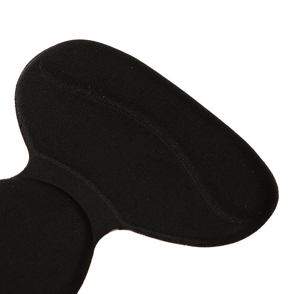 magideal durable t-shape heel cushion high heel shoes insole pads black