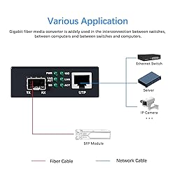 Lynxcel 10G Fiber Media Converter, 10 Gigabit SFP