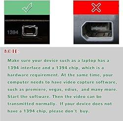ALINNA 5FT USB 2.0 Male to IEEE 1394 4Pin Male