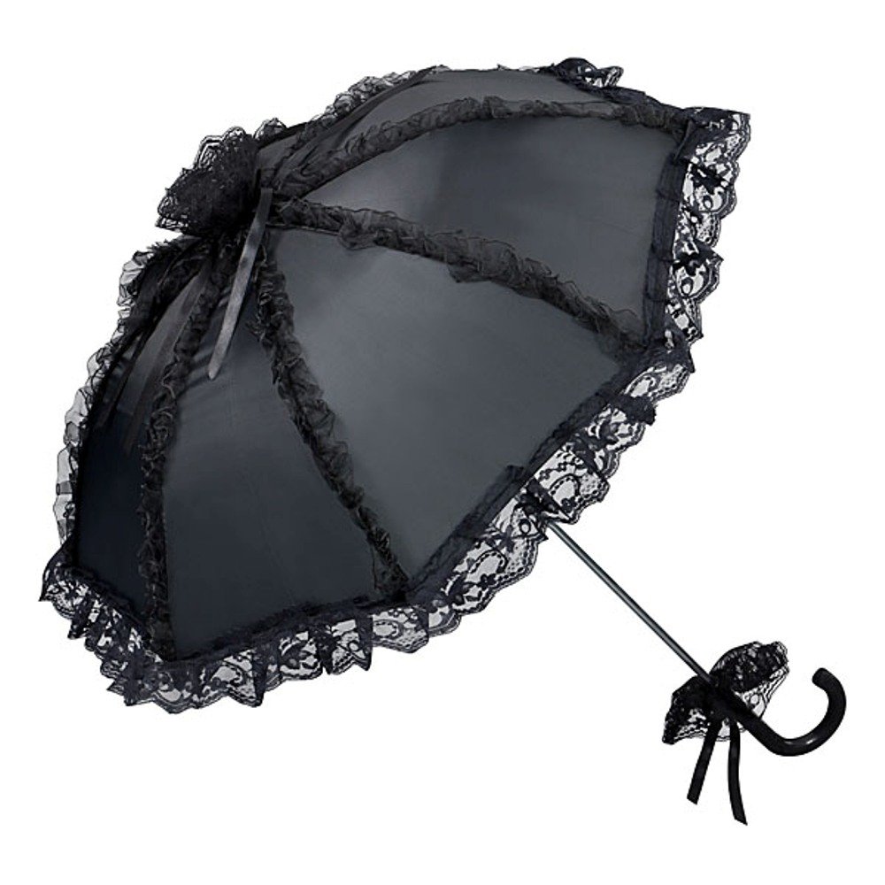 VON LILIENFELD Bridal Wedding Umbrella Malisa, Black