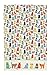 Ulster Weavers Catwalk Tea Towel, 100% Cotton - with Cute Multicoloured Cat Animal Hand Drawn Design - Kitchen and Cooking Gifts for Bakers & Chefs - Homeware & Kitchenware Range
