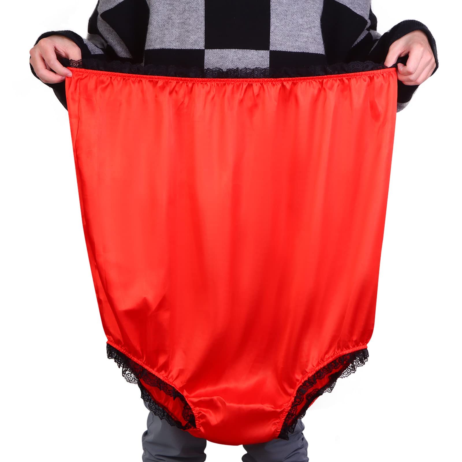 Uoeo 2 Pcs Big Mama Undies Novelty Big Undies Gag Gift Oversized Granny Panties Funny Panties Joke Gift Funny Gag Gifts for Party Oversized Women's Novelty Underwear Briefs for Women Men