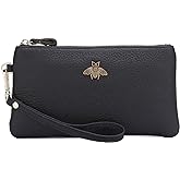 imeetu Women's Wristlet Clutch Purse Leather Cell Phone Wallet Handbag with Wrist Strap
