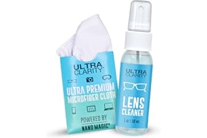 Ultra Clarity | Powered by Nano Magic Eyeglass Lens Cleaning Spray | Ideal for Glasses, Phone, Electronic Screens, Optic Surfaces, Coated Surfaces