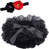 Anbaby Baby Girls Tutu Bloomers Toddler Tutu Skirt Diaper Cover and Lace Headband Set