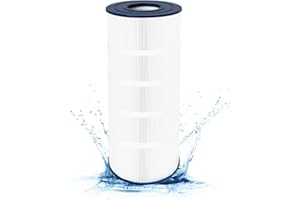 sawluv PA120 Pool Filter Cartridge Compatible with Hayward C1200, Plea tco PA120, Unicel C-8412, 817-0125N, Filbur FC-1293, Fit for Waterway Clearwater II 125, Pro Clean PCCF-125, 120 sq.ft Cartridge