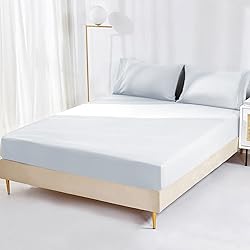 YIYEA Fitted Sheet with Pillowcase, Premium 1800