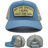 Cult of Individuality New May The Bridges I Burn Light The Way Mesh Trucker Blue Steel Era Snapback Hat