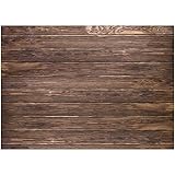 LYWYGG 7x5ft Thin Vinyl Brown Wood Backdrop