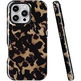 uCOLOR Compatible with iPhone 16 Pro Max 6.9" Case, [8 ft Drop Tested] Shockproof Design Protective Slim Stylish TPU Durable Phone Cover Case (Tortoise Shell, iPhone 16 Pro Max)